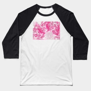 Pink marble Baseball T-Shirt